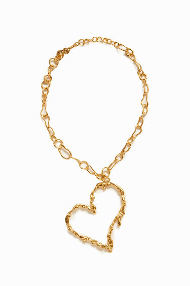 Collar corazón baño oro Zalio | Desigual