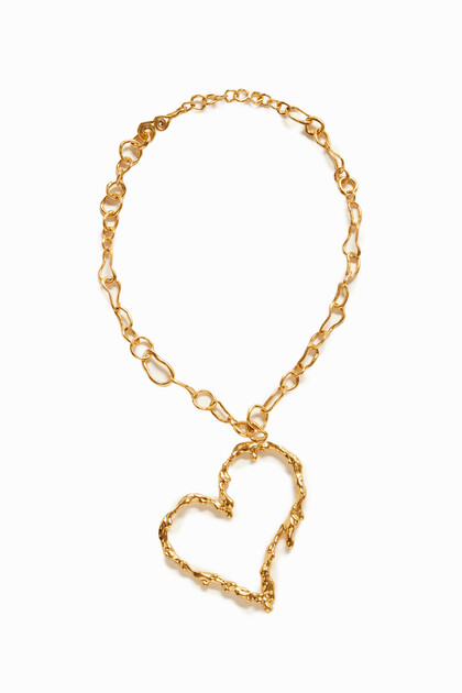 Zalio gold plated heart necklace