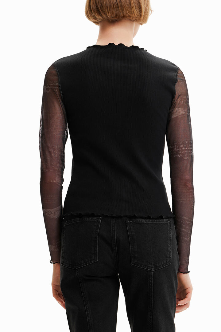 Combination heart cut-out T-shirt | Desigual