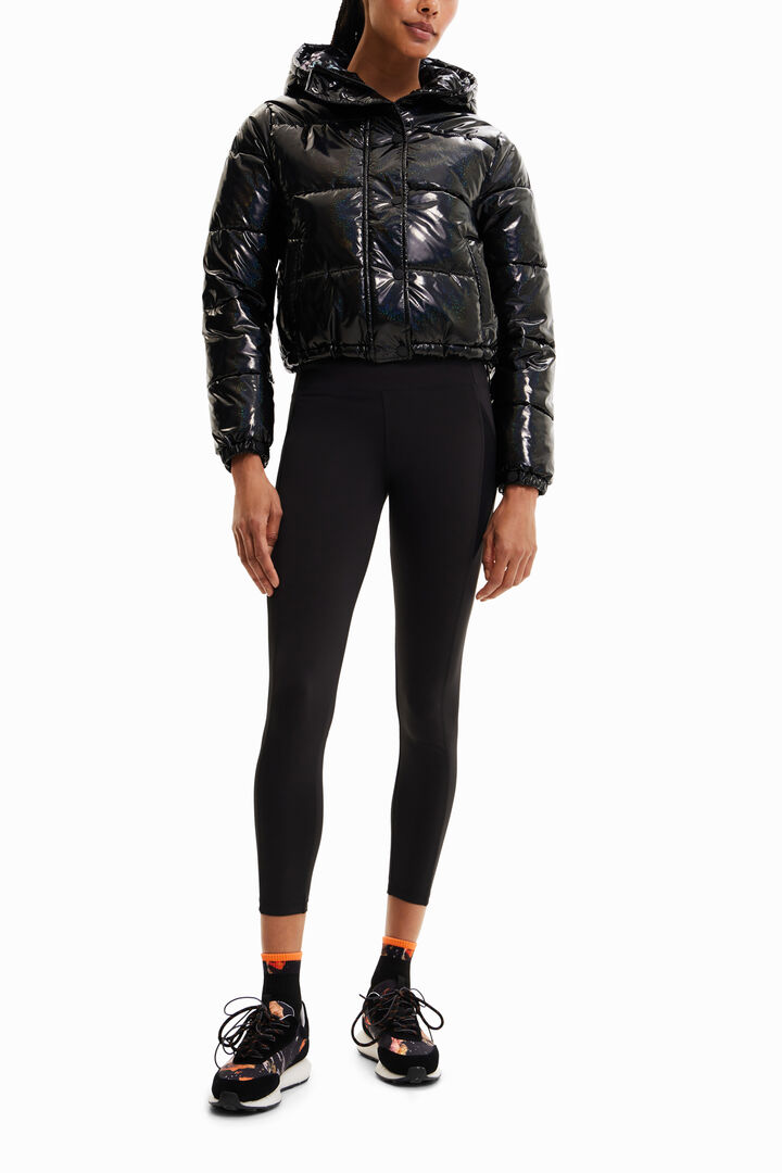 Chaqueta corta padded iridiscente | Desigual