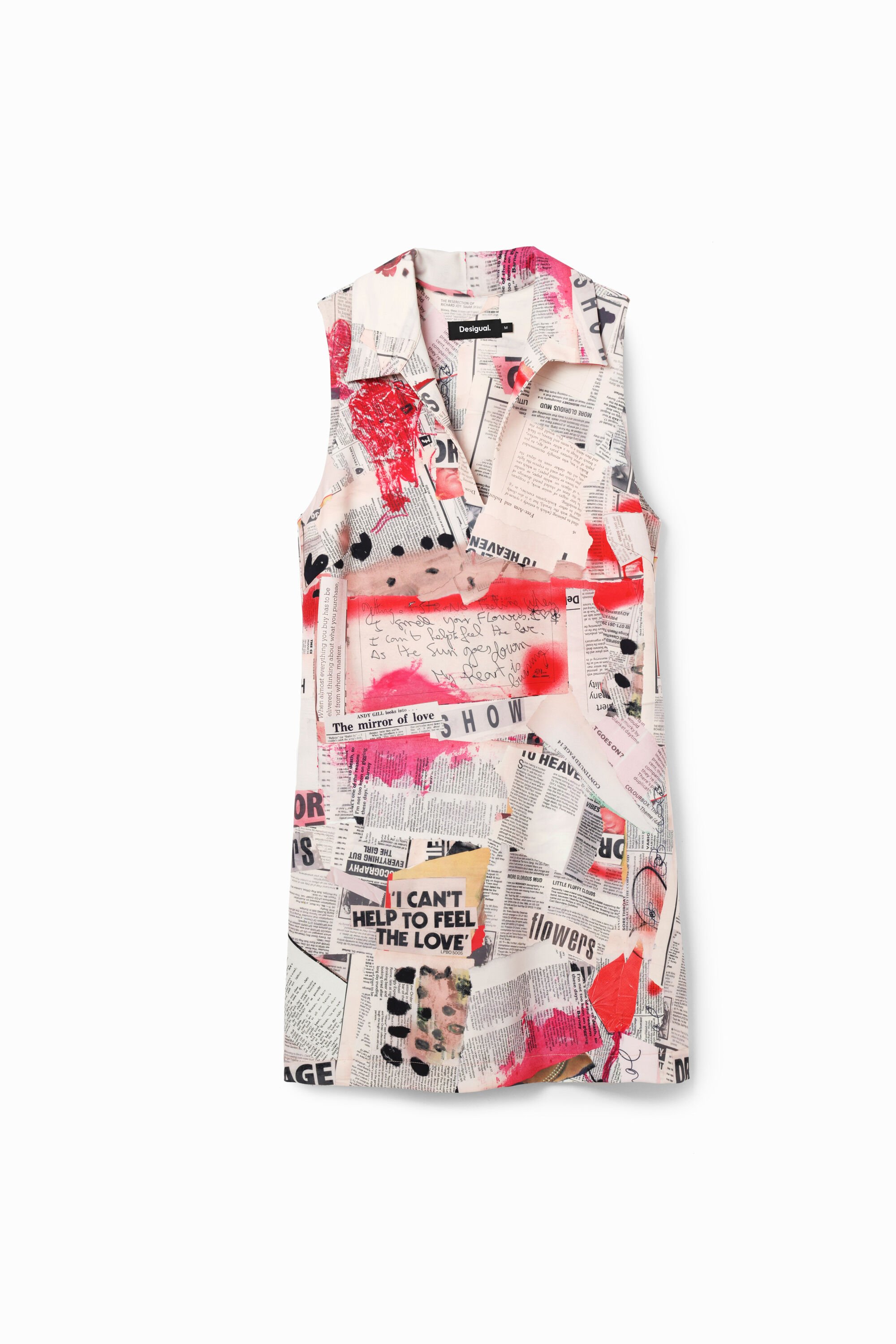 Desigual Newspaper polo dress