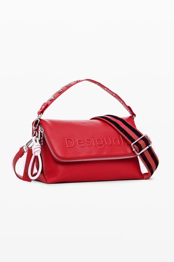 Faux leather effect bag with logo | Desigual
