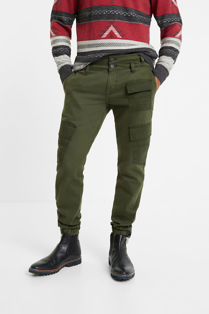 Pantalón Baggy bolsillos cargo | Desigual