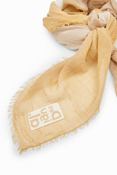 Rectangular tie-dye gradient foulard | Desigual
