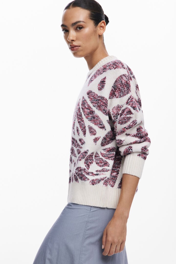 Leaf print sweater | Desigual