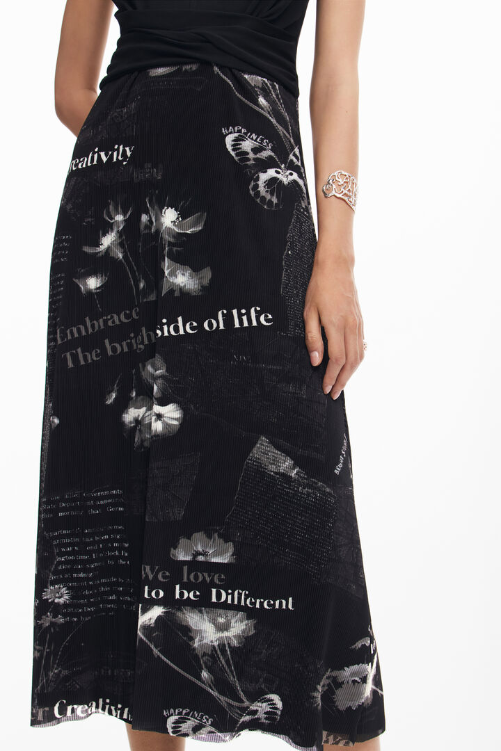 Vestito midi con scritte | Desigual