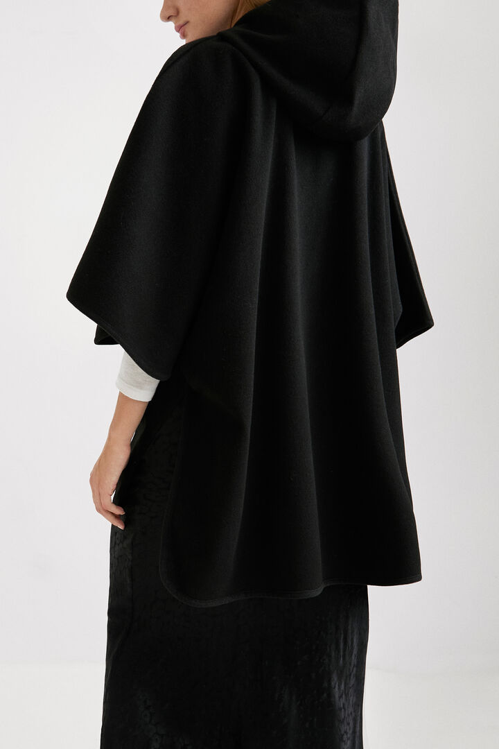 Poncho capucha bordado | Desigual