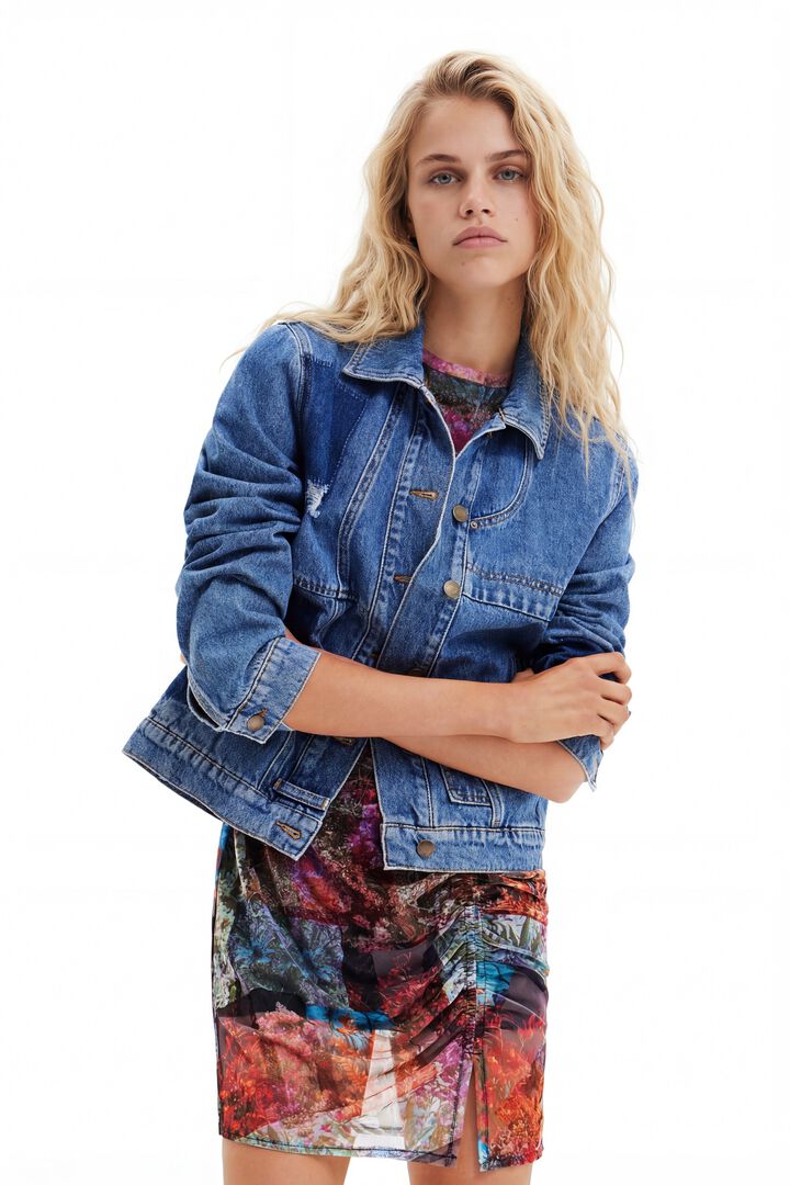 Patchwork denim jacket | Desigual