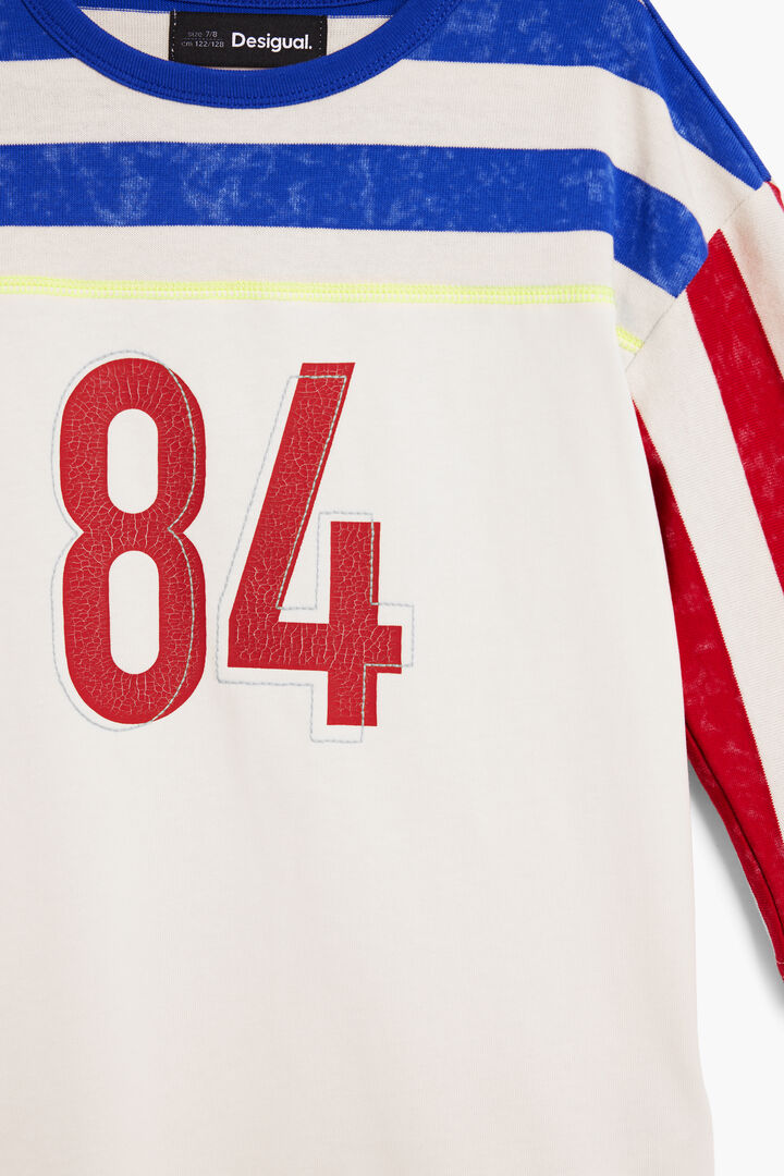 3/4 sleeve striped T-shirt | Desigual