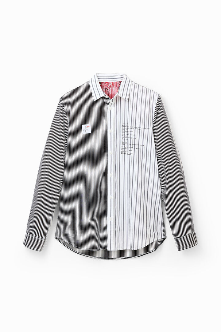 Half-and-half striped shirt | Desigual