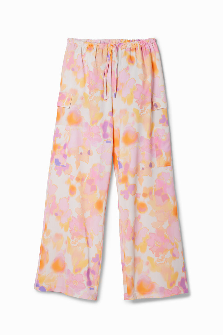 Straight out-of-focus cargo trousers | Desigual