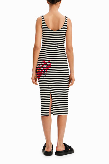 Vestido slim tirantes rayas | Desigual