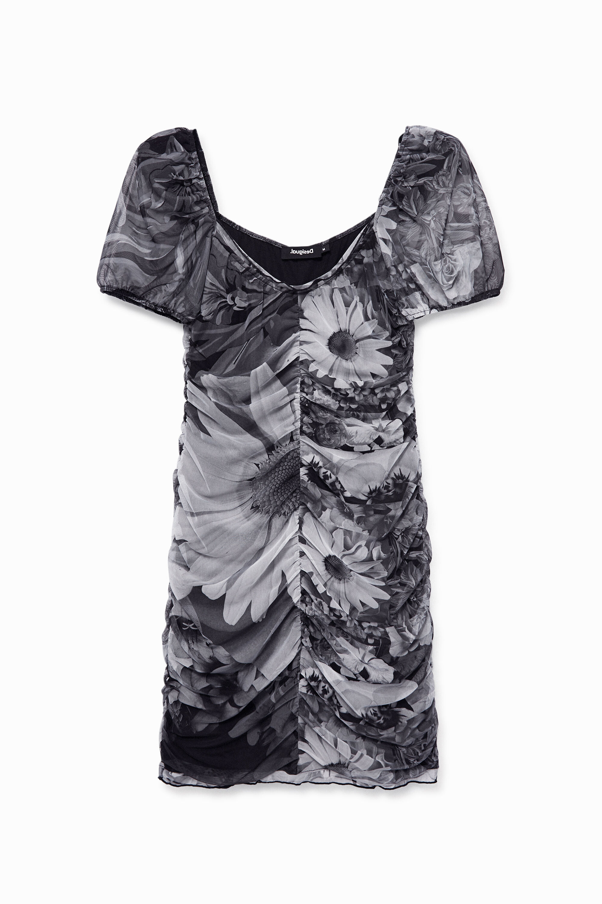 Geblümtes Kleid mit Rüschen