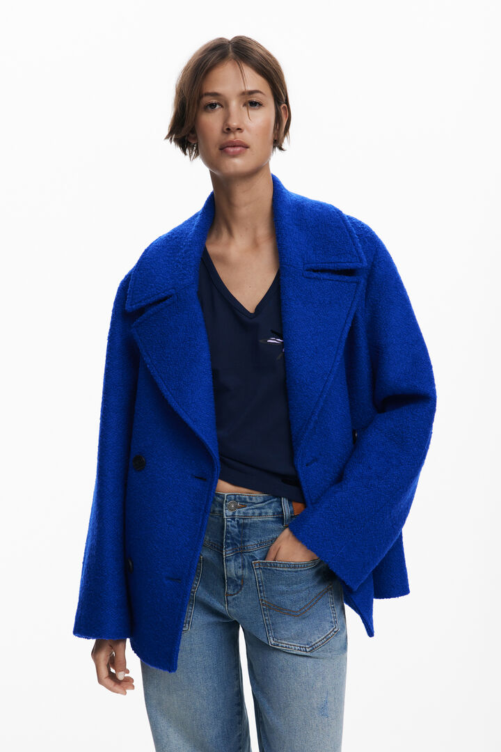 Short fleece coat