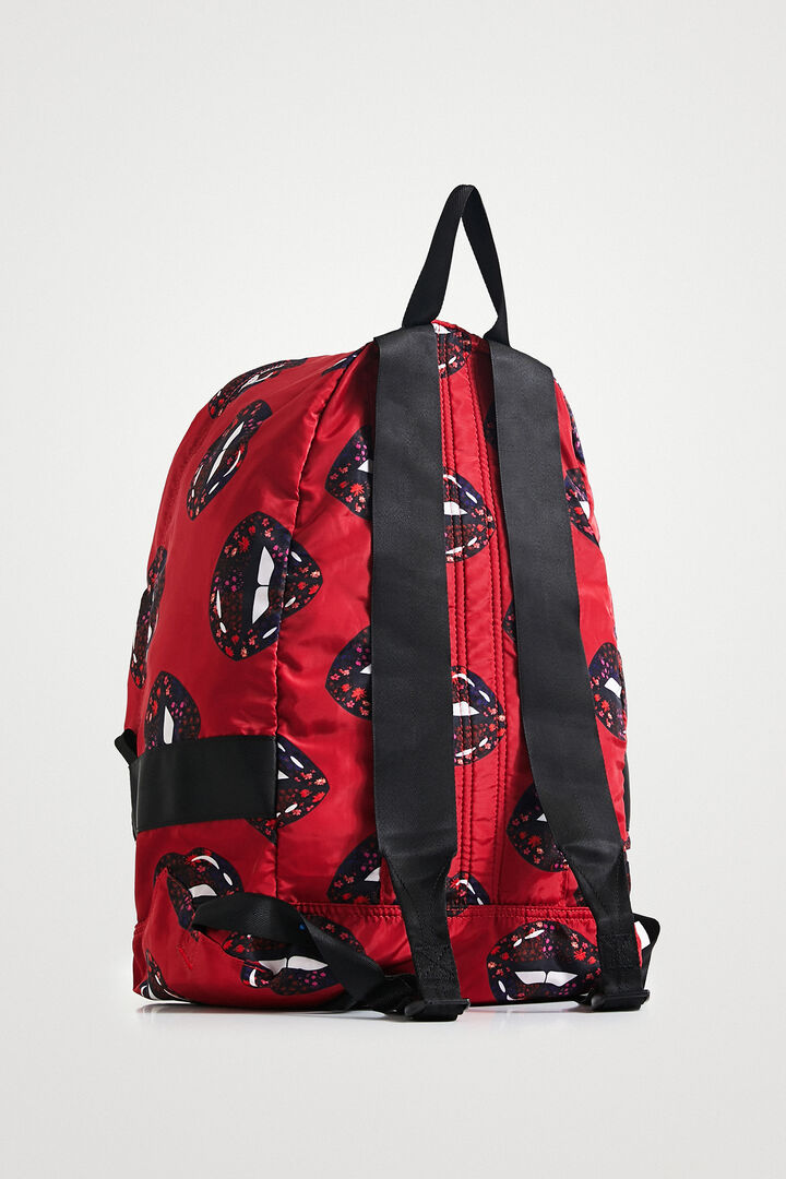 Foldable lips backpack | Desigual
