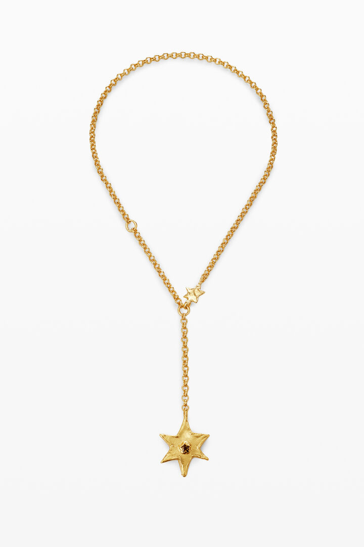 Star and heart necklace silver-plated Zalio