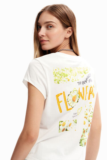 Flower message T-shirt | Desigual