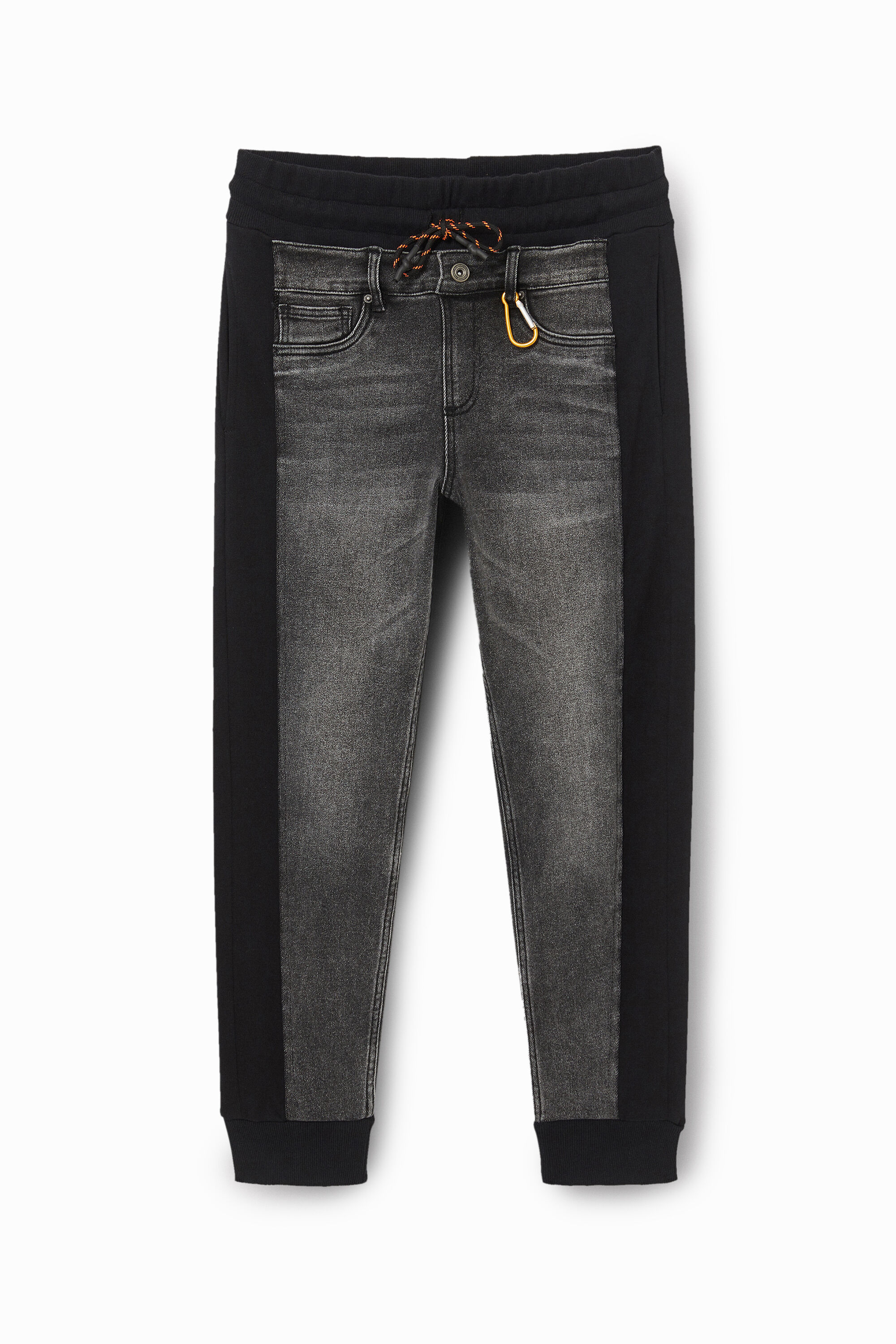 Hybrid denim jogging trousers