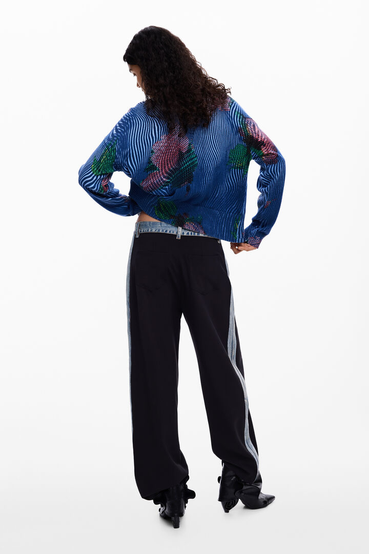 Jersey cárdigan flores | Desigual