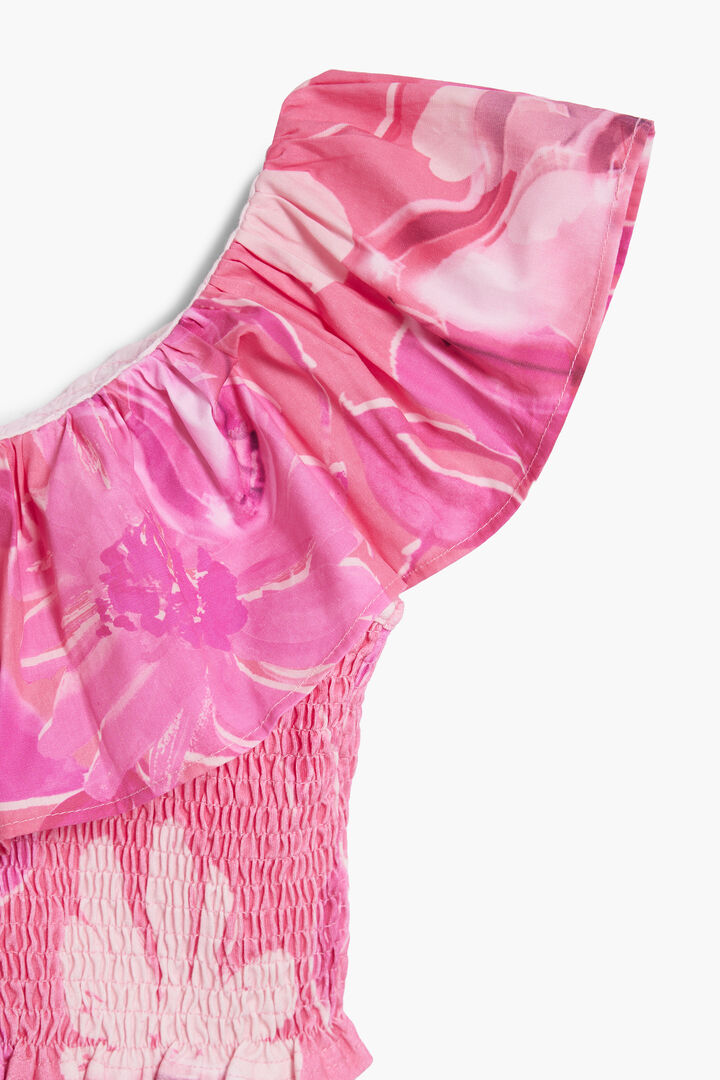 Chemise &agrave; volants imprim&eacute;e | Desigual