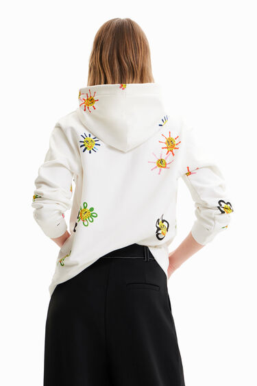 Arty flocked sweatshirt | Desigual