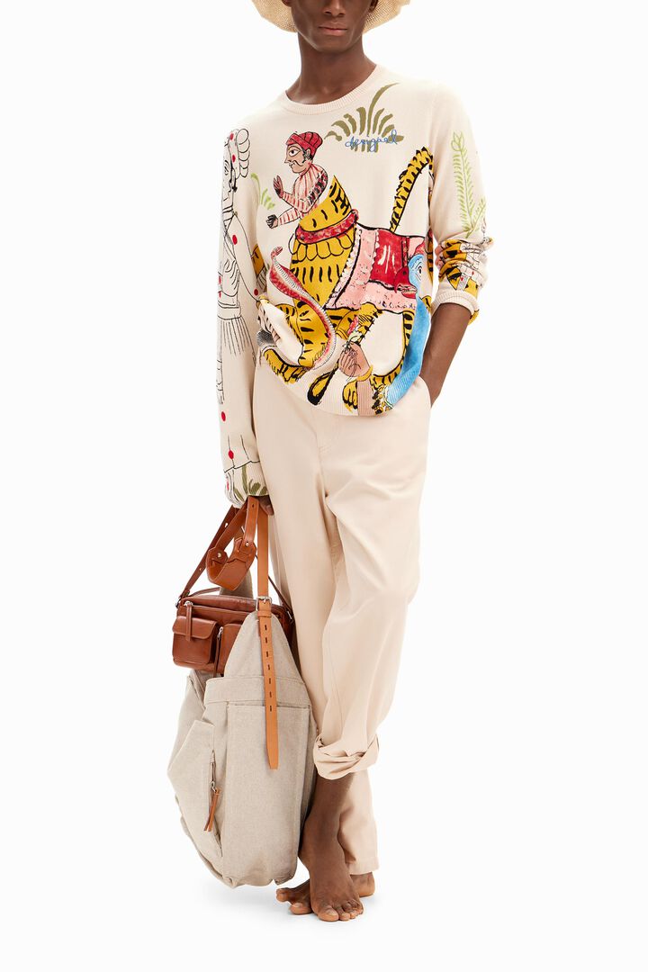 Fine India print pullover | Desigual
