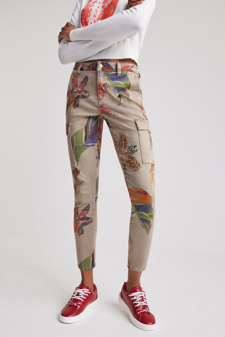 Pantalons cargo camoflower | Desigual