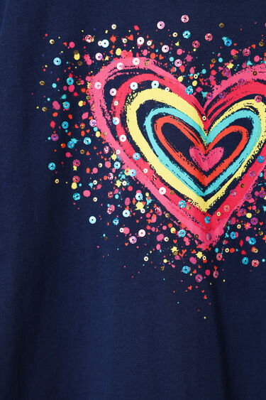 Sequinned heart t-shirt | Desigual