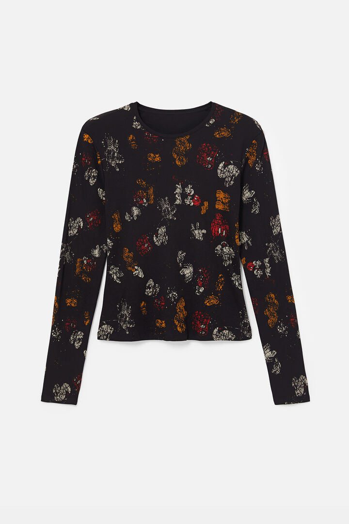 Camiseta slim viscosa estampada | Desigual