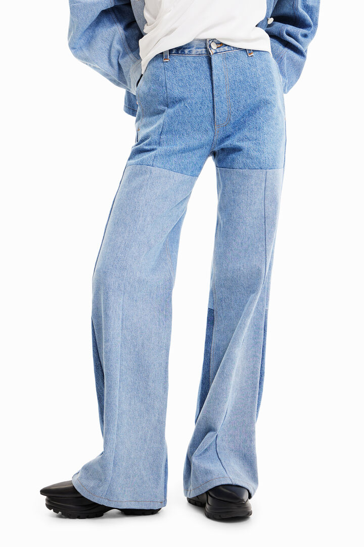 Maitrepierre Wide-leg upcycled jeans | Desigual