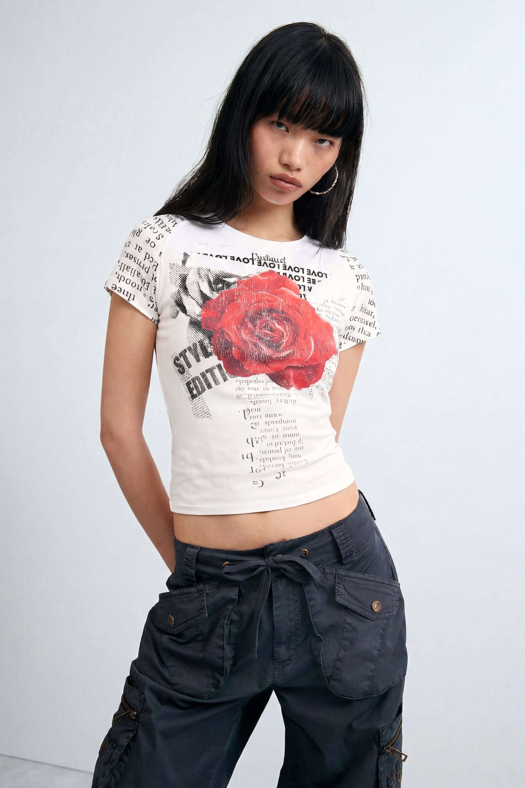 Camiseta Estampada 100% Algodón, Mujer, Algodon, Blanco,