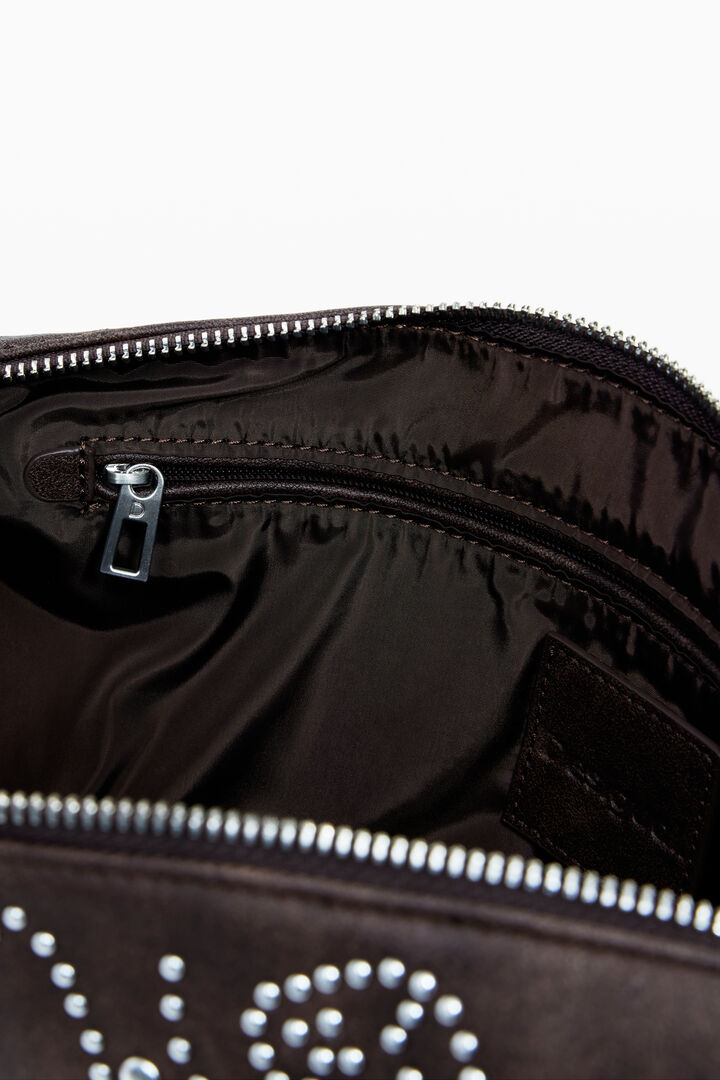 Bolso efecto piel tachuelas mediano | Desigual