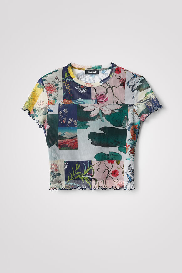 Slim Asian patchwork T-shirt | Desigual