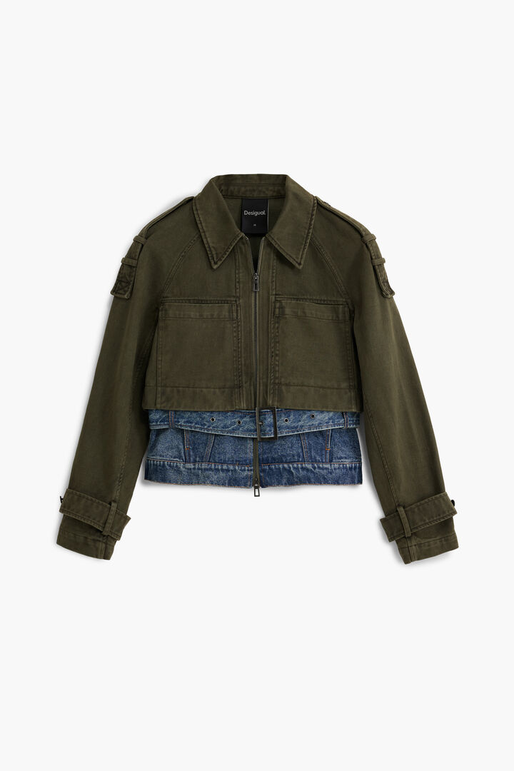 Kurze kombinierte Parka | Desigual