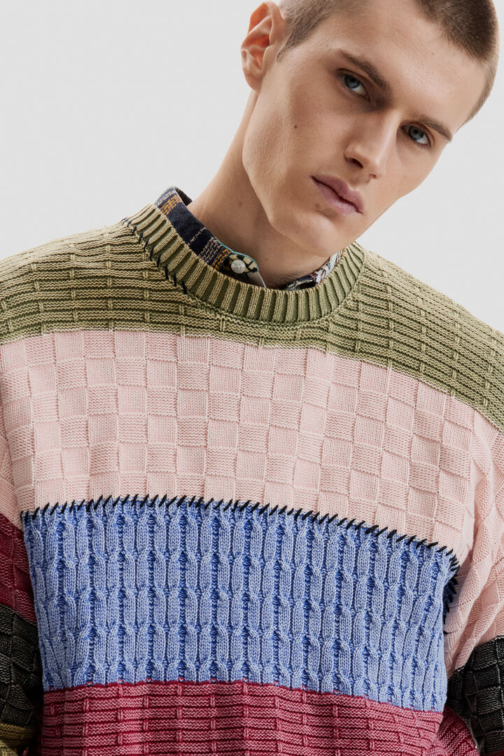 Stitch knit sweater | Desigual