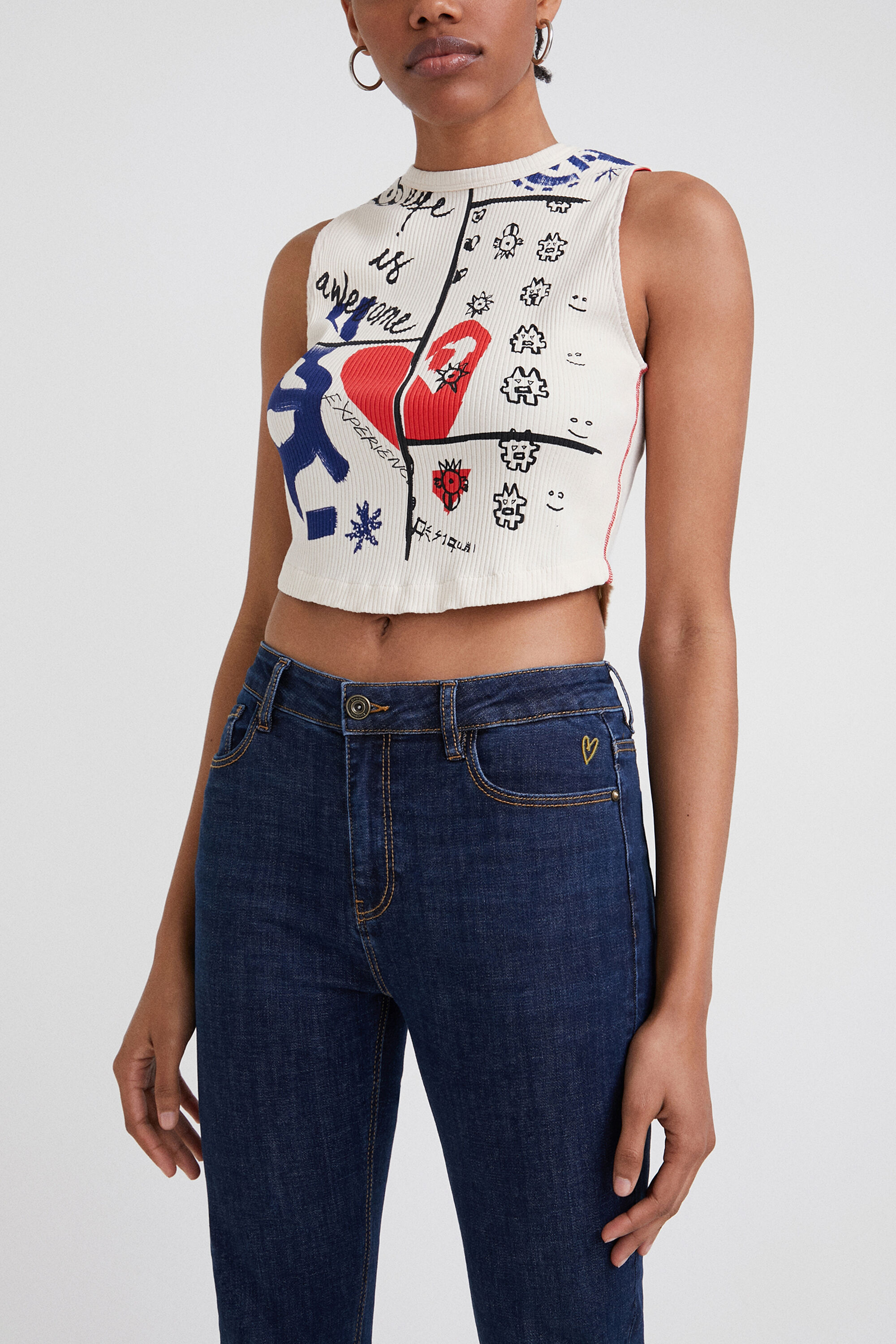 Jeans skinny alla caviglia | Desigual.com