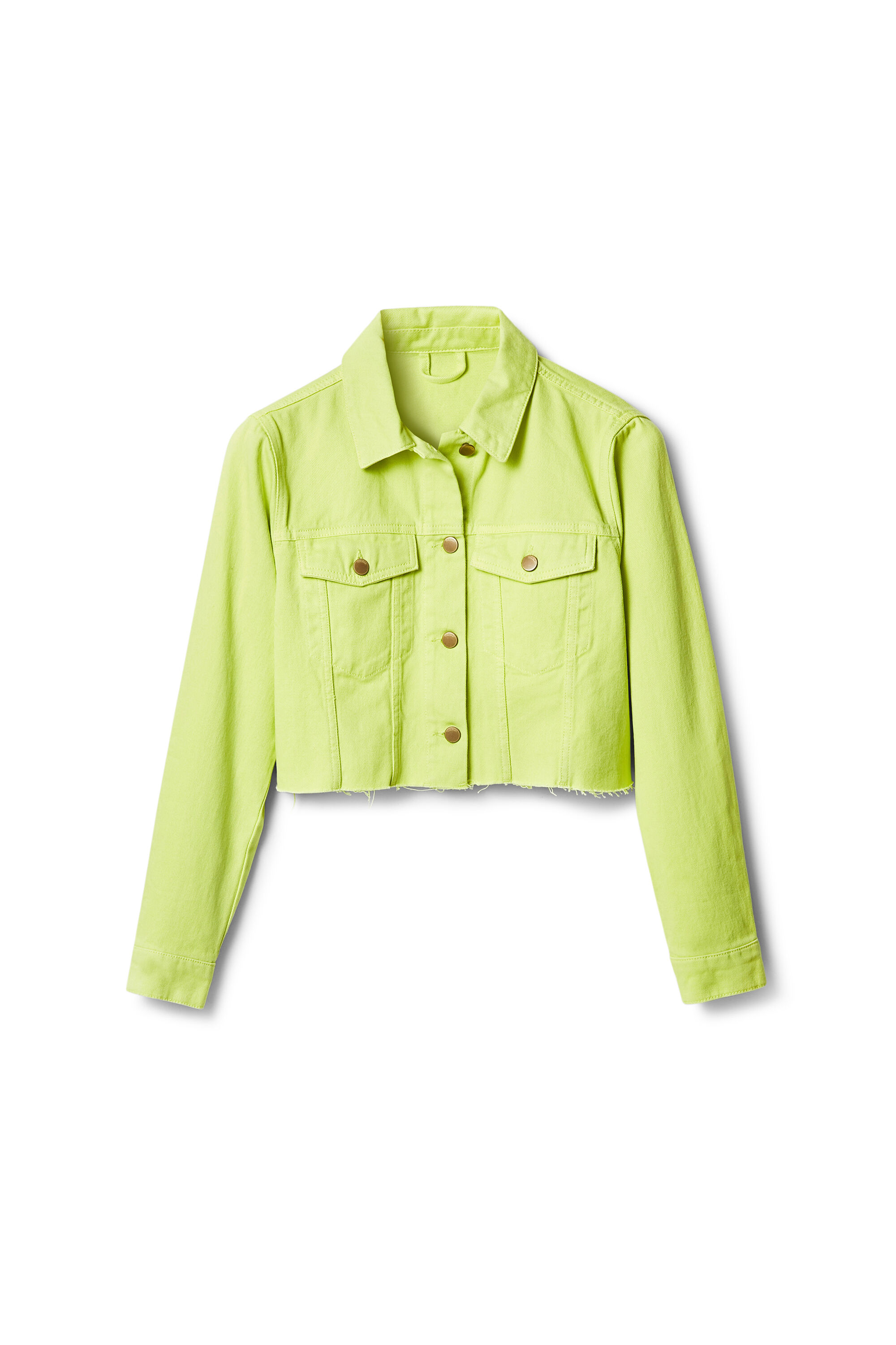 Straight cropped denim jacket Desigual