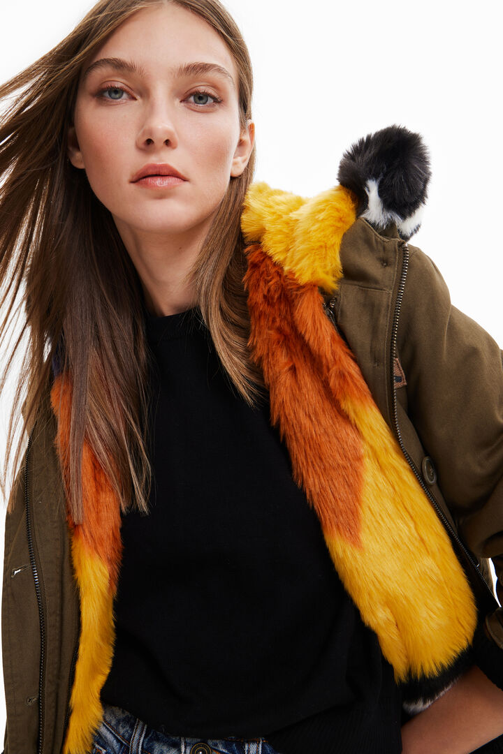 Parka Weste abnehmbares Flauschefell | Desigual