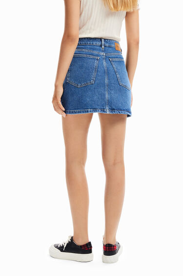 Minifalda vaquera flores | Desigual