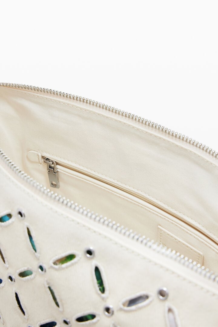 Medium perforated crossbody bag | Desigual
