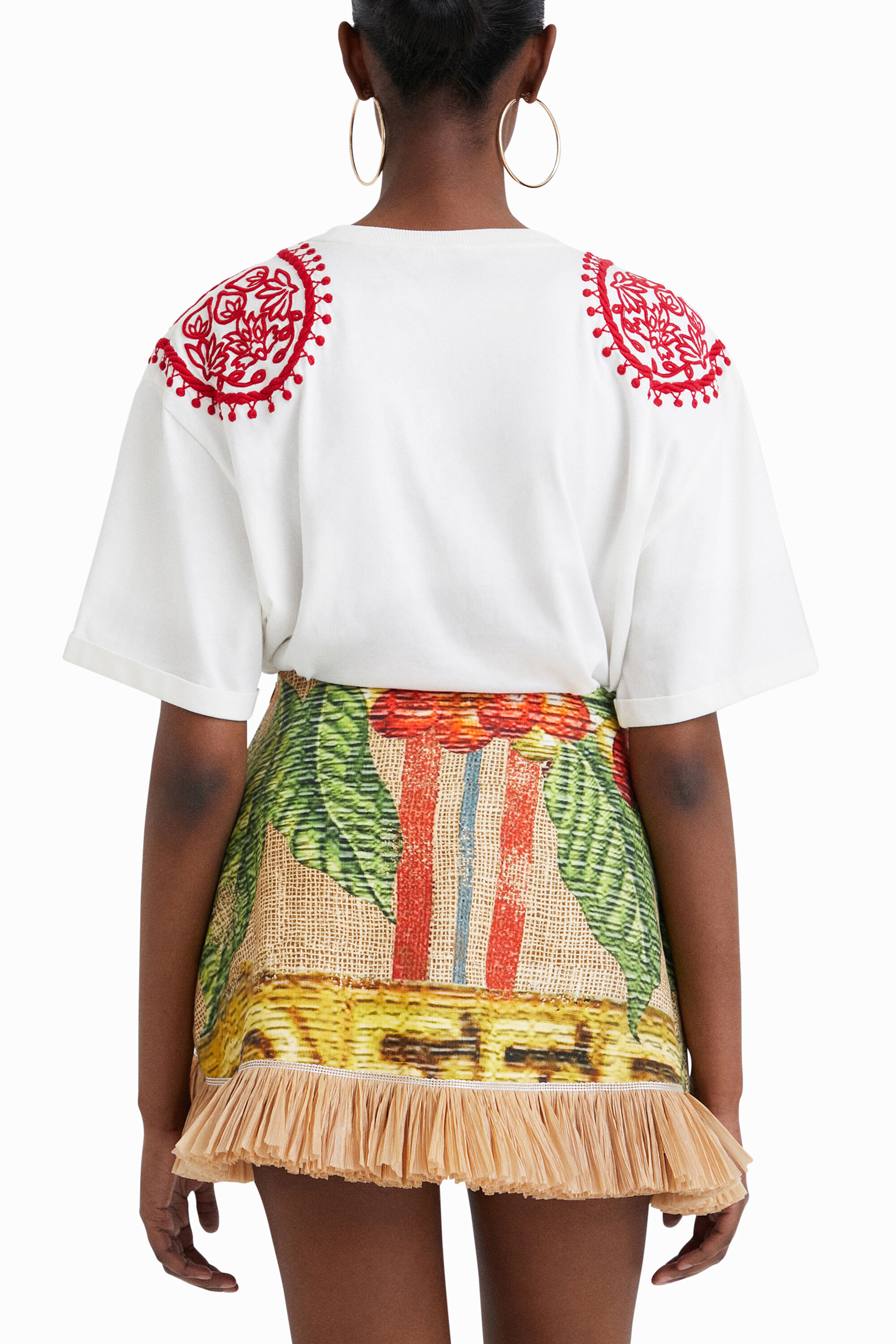 Stella Jean embroidered T-shirt 