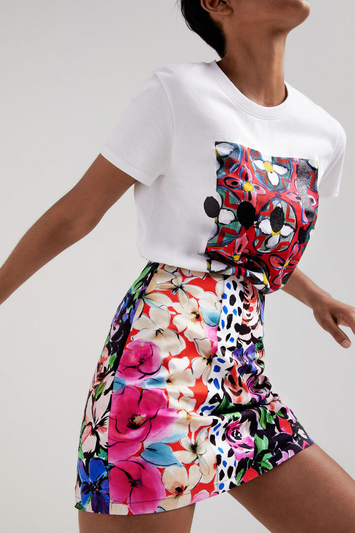 Floral miniskirt | Desigual