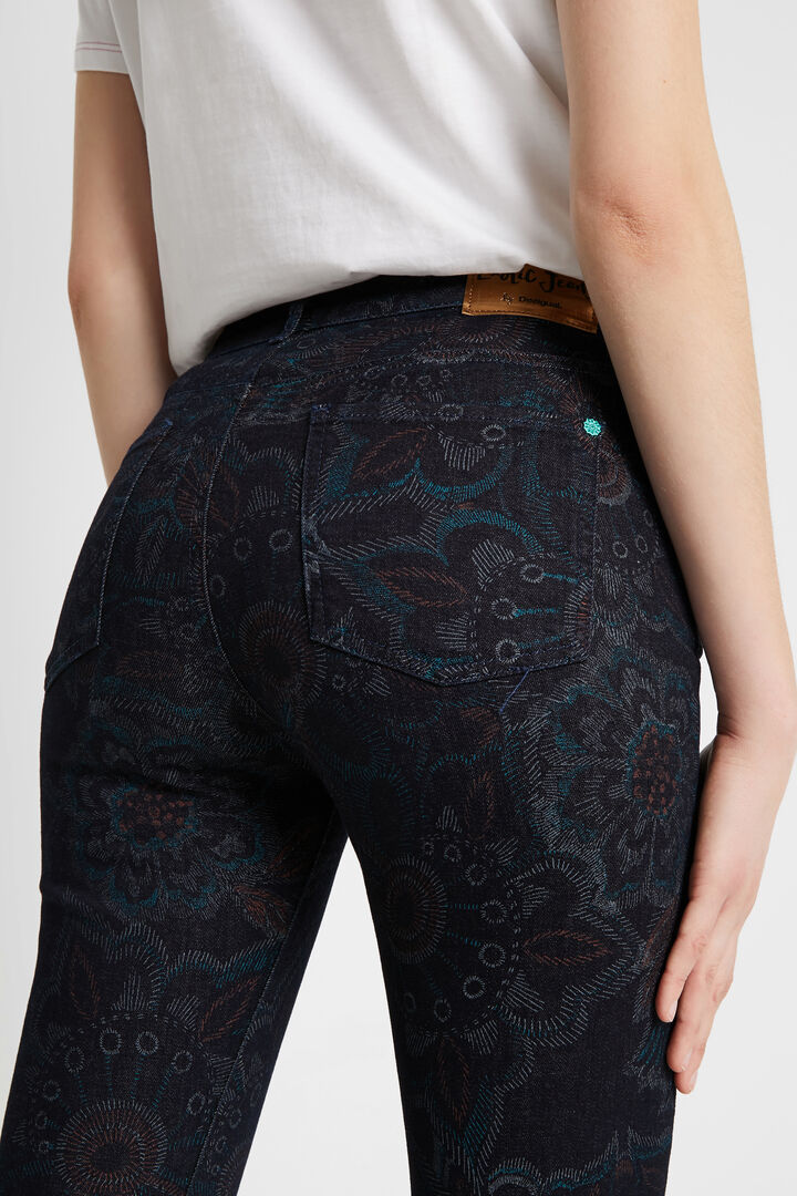 Skinny floral trousers | Desigual