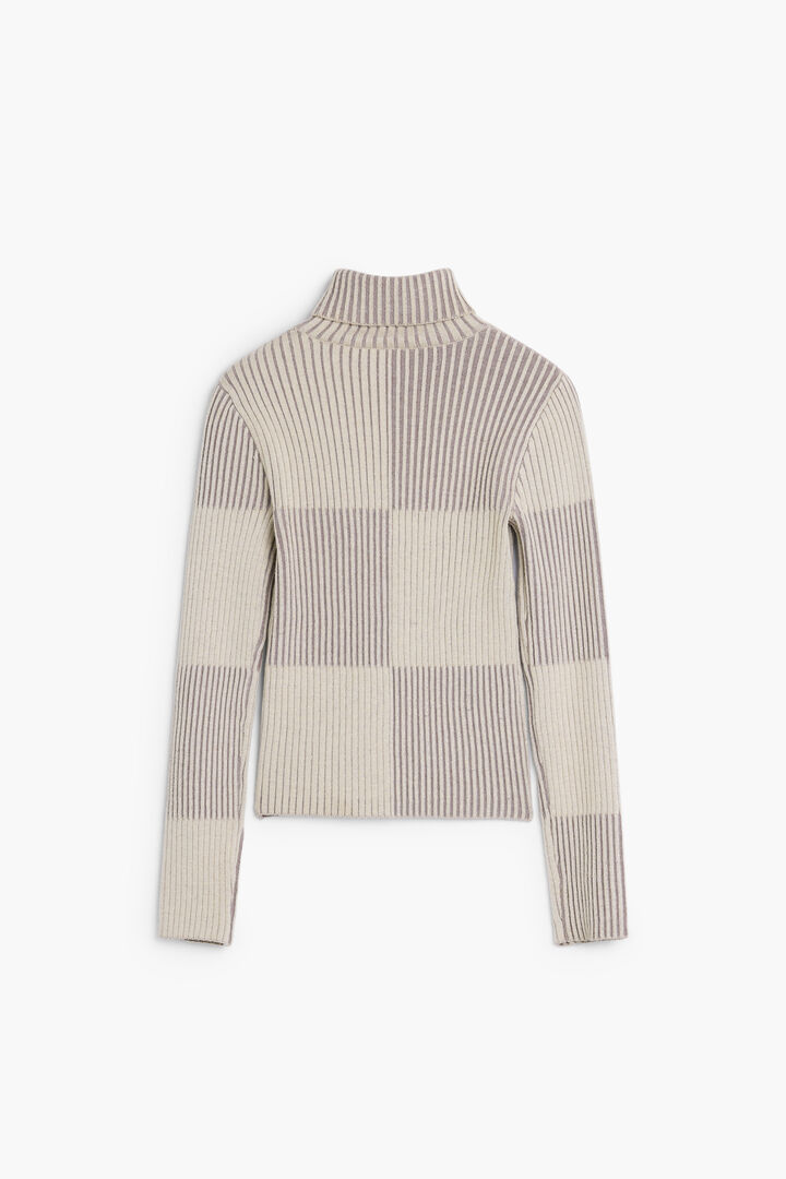 SUÉTER DE GOLA ALTA XADREZ