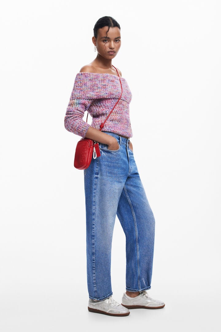 Phone holder-wallet with leather effect | Desigual