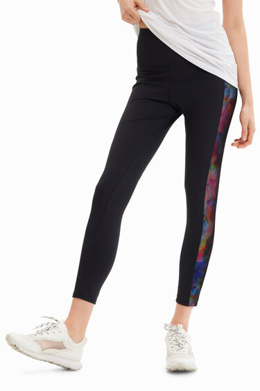Contrasting side sport leggings | Desigual