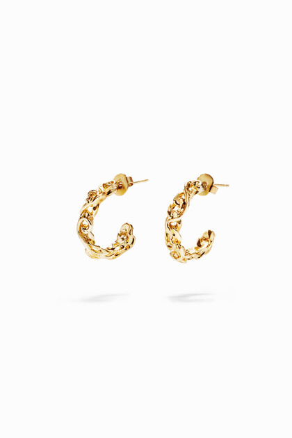 Zalio gold-plated hoop earrings