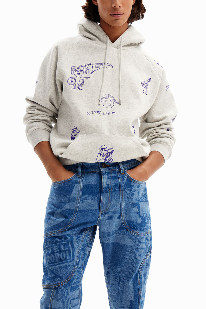 Laser print carrot jeans | Desigual