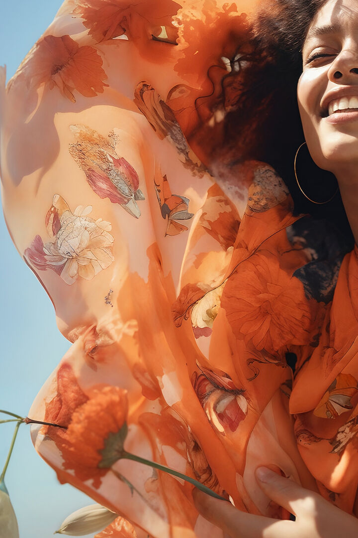 L silk blossom foulard | Desigual