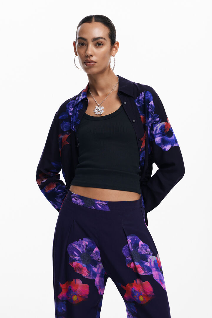 Fluid floral pants | Desigual